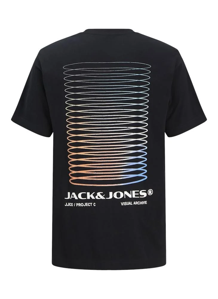 JACK & JONES Jcocalma Back Print Crew Neck T-Shirt