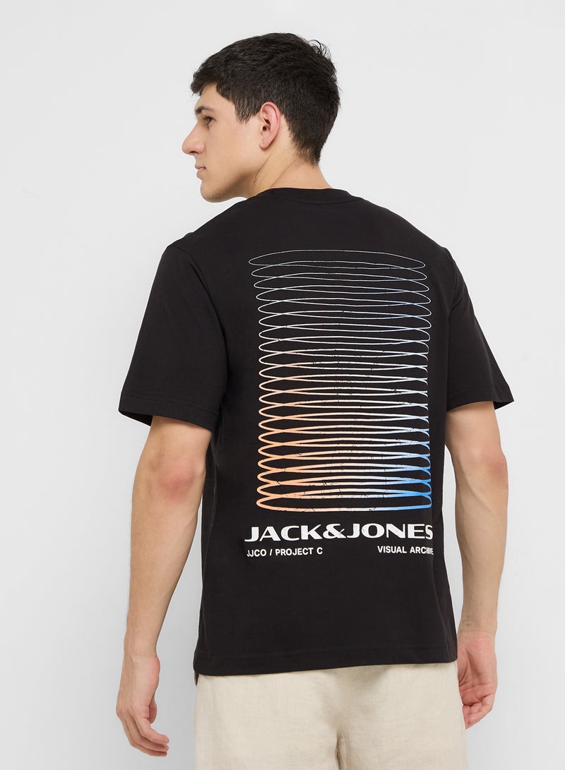JACK & JONES Jcocalma Back Print Crew Neck T-Shirt  - Image 1