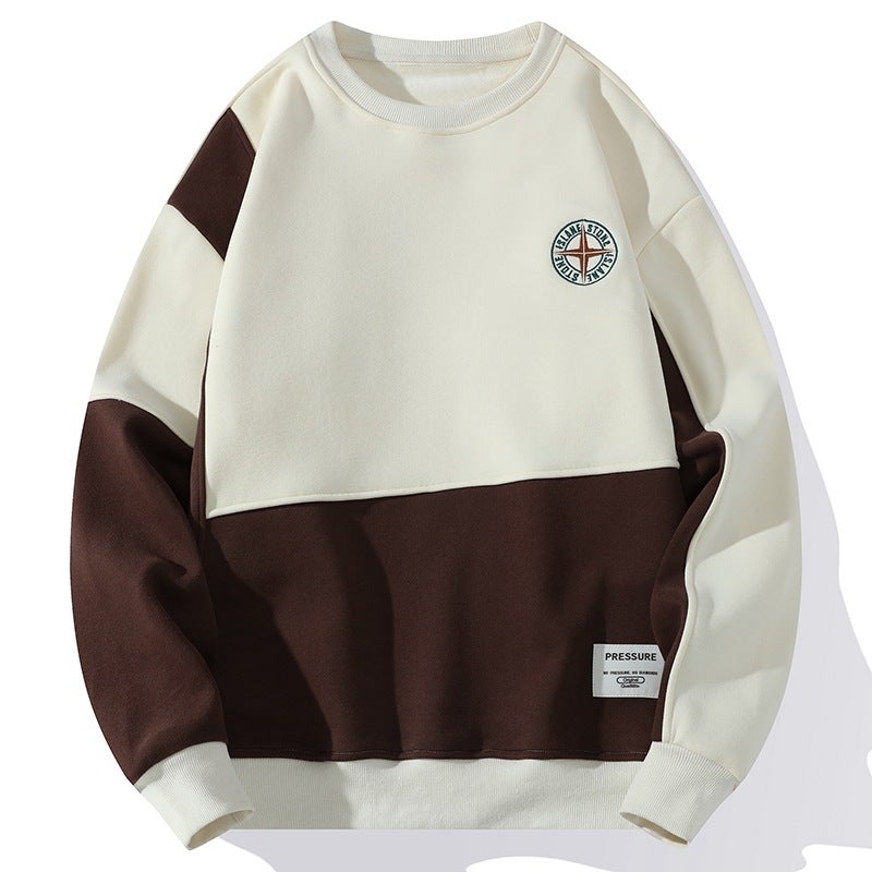 2023 Autumn New Men'S Sweater Round Neck Autumn Sweater Casual All-Match Top Bottoming Shirt Youth T-Shirt - Image 2