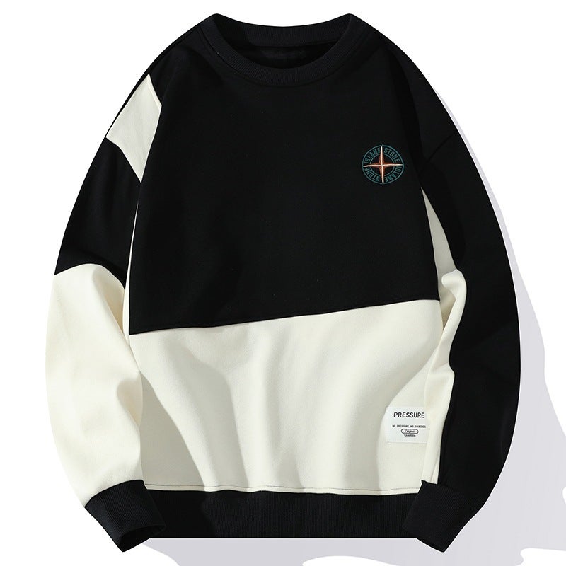 2023 Autumn New Men'S Sweater Round Neck Autumn Sweater Casual All-Match Top Bottoming Shirt Youth T-Shirt - Image 5