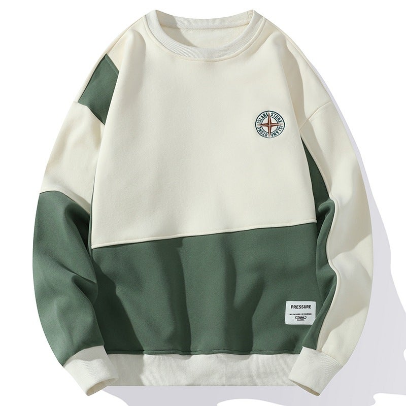 2023 Autumn New Men'S Sweater Round Neck Autumn Sweater Casual All-Match Top Bottoming Shirt Youth T-Shirt - Image 1