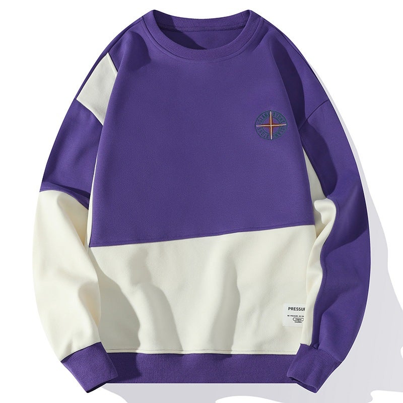 2023 Autumn New Men'S Sweater Round Neck Autumn Sweater Casual All-Match Top Bottoming Shirt Youth T-Shirt - Image 4