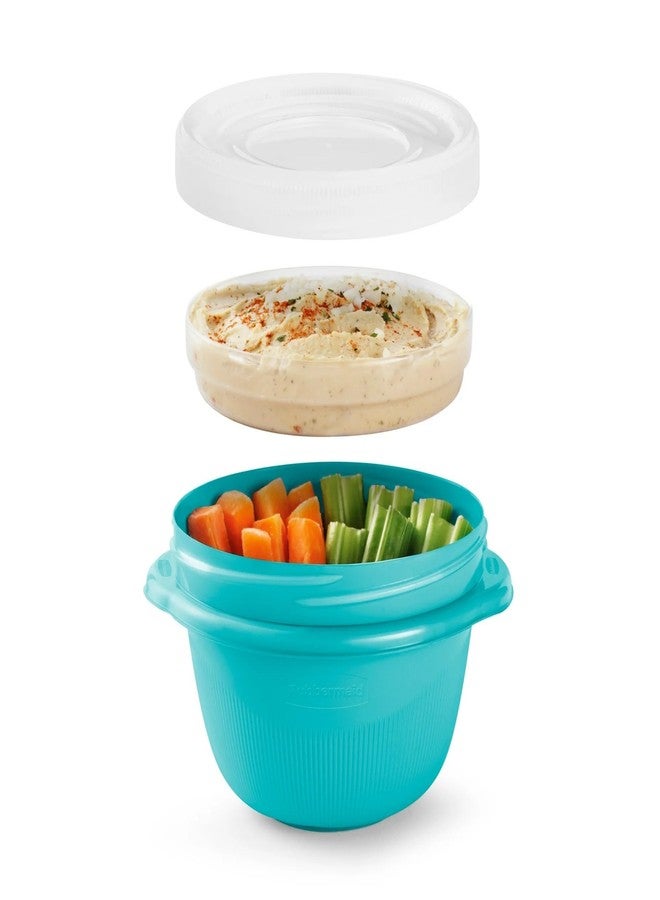 Rubbermaid TakeAlongs Snacking Food Storage Containers, 2 Cups Size - 3 Lids, Trays, and Containers 7S87 (Assortment May Vary) - Image 5