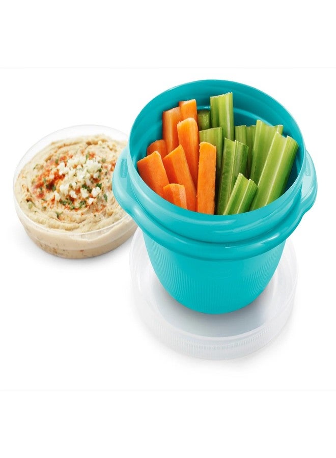Rubbermaid TakeAlongs Snacking Food Storage Containers, 2 Cups Size - 3 Lids, Trays, and Containers 7S87 (Assortment May Vary) - Image 3