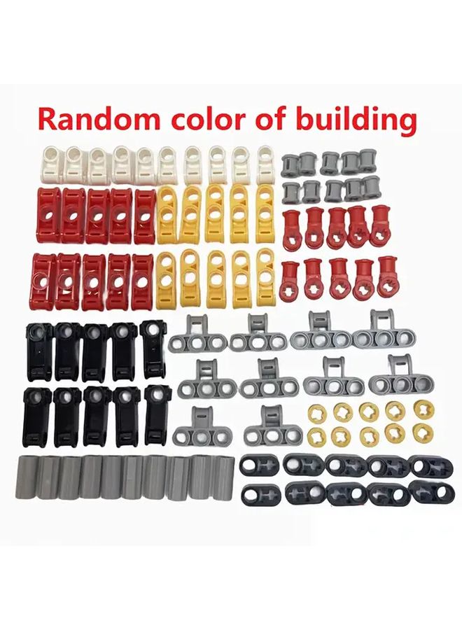 100pcs Building Block Connector Shaft Sleeve Set Educational Toy ABS Compatible With Storage - Image 1