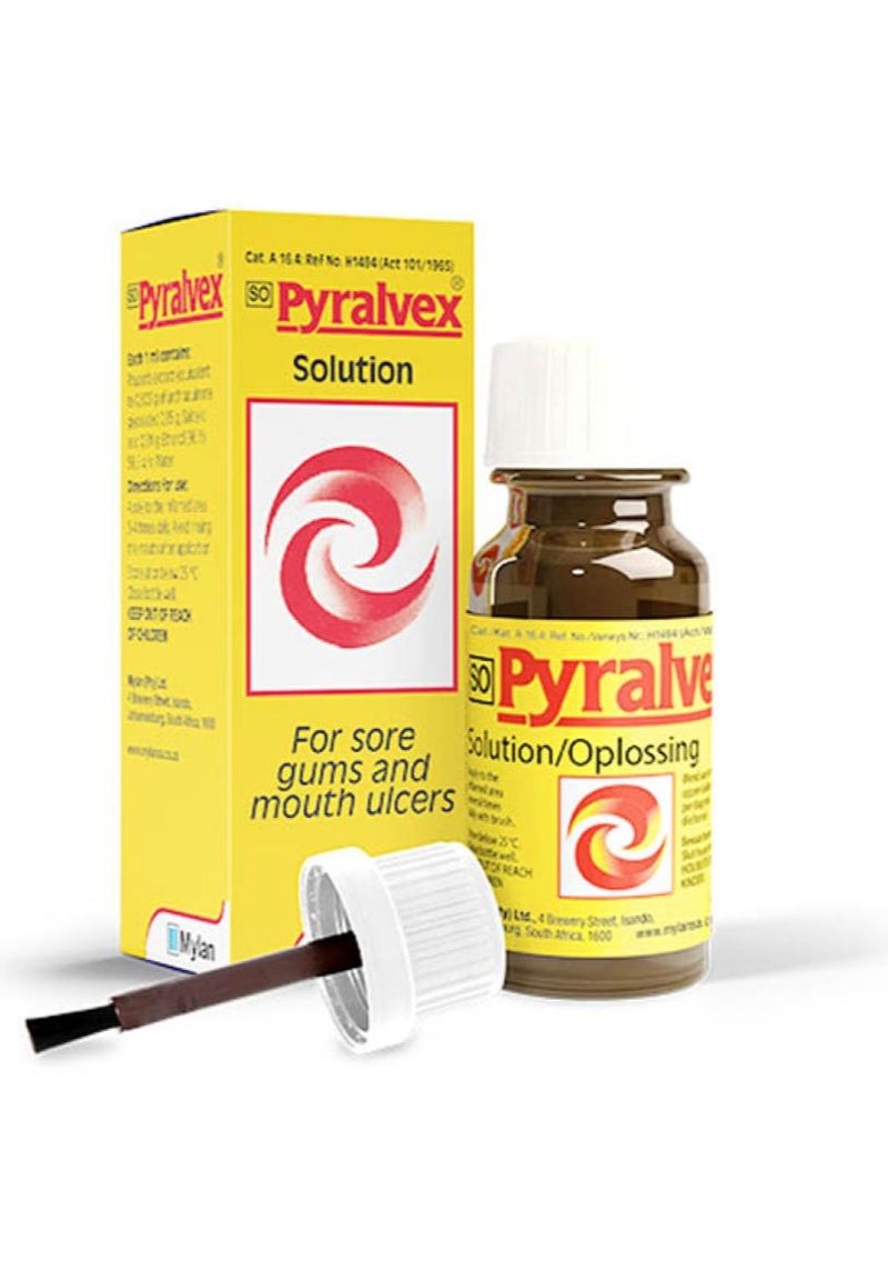 Pyralvax Pyralvex Solution For Sore Gum And Mouth Ulcer - 10Ml - Image 2