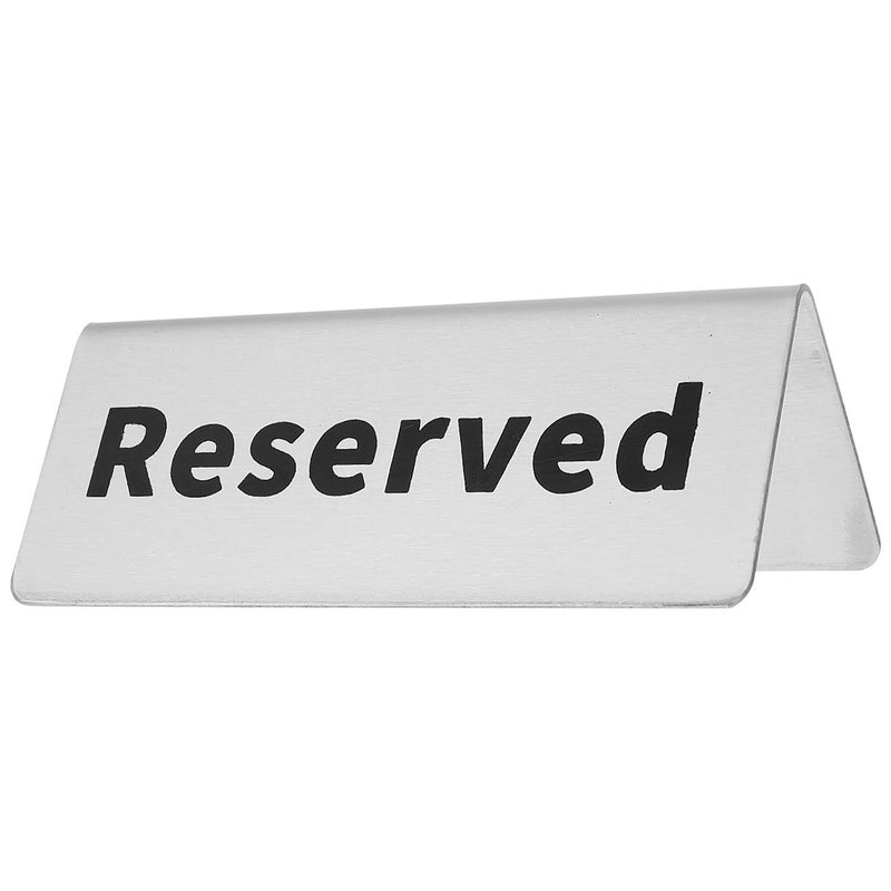Stainless Steel Reserved Table Sign for Wedding Restaurant Reception Seating Marker - Image 2