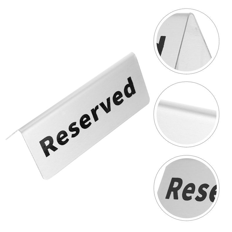 Stainless Steel Reserved Table Sign for Wedding Restaurant Reception Seating Marker - Image 5