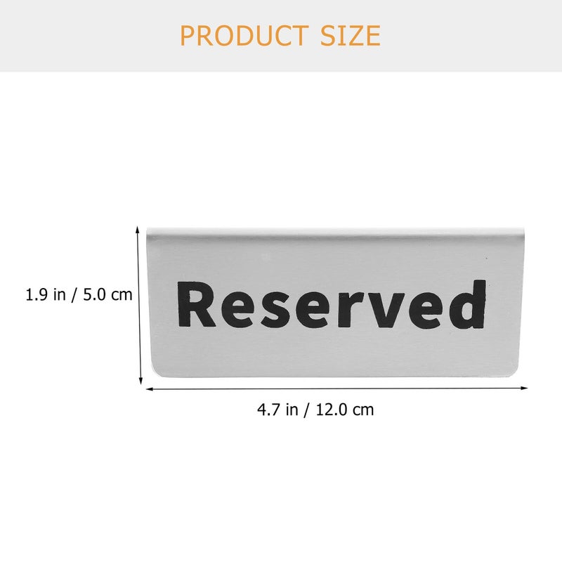 Stainless Steel Reserved Table Sign for Wedding Restaurant Reception Seating Marker - Image 3