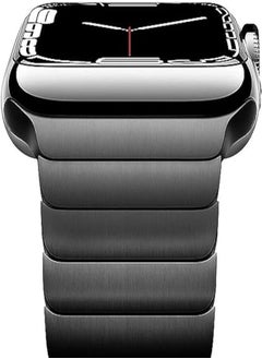 Fashion Band Compatible with Apple Watch Band 38mm 40mm 41mm Series 8/7/SE/6/5/4/3, Replacement Strap for iWatch Women Men Black