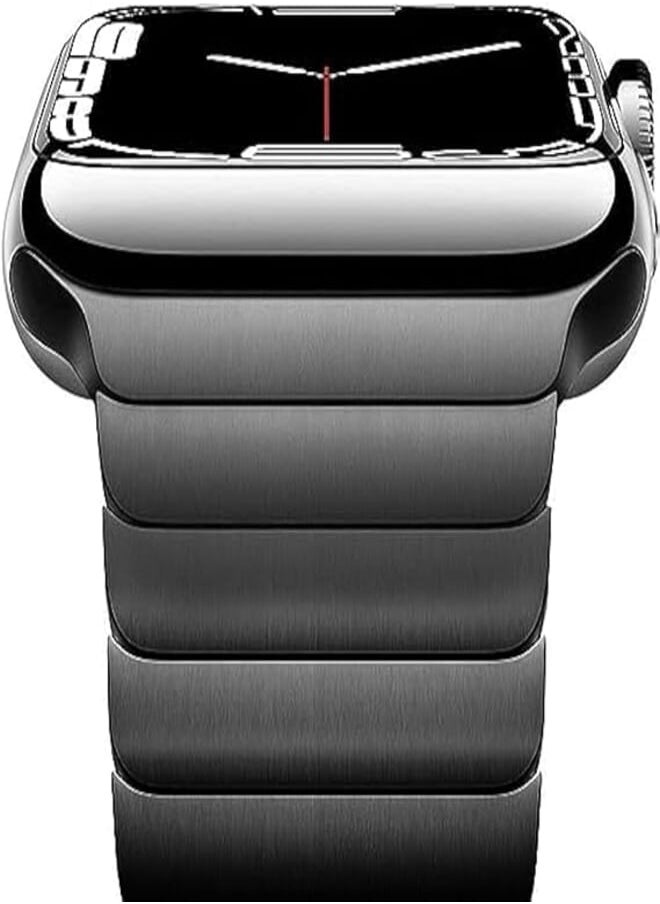 Generic - Fashion Band Compatible with Apple Watch Band 38mm 40mm 41mm Series 8/7/SE/6/5/4/3, Replacement Strap for iWatch Women Men Black - Image 1