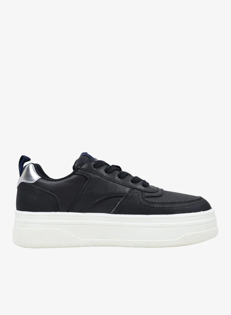 GAP Women's Panelled Sports Shoes with Lace-Up Closure - PARADISE