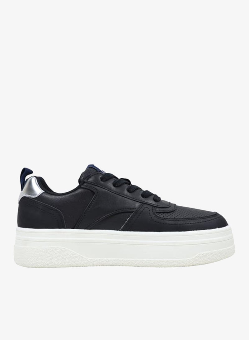 GAP Women's Panelled Sports Shoes with Lace-Up Closure - PARADISE - Image 1