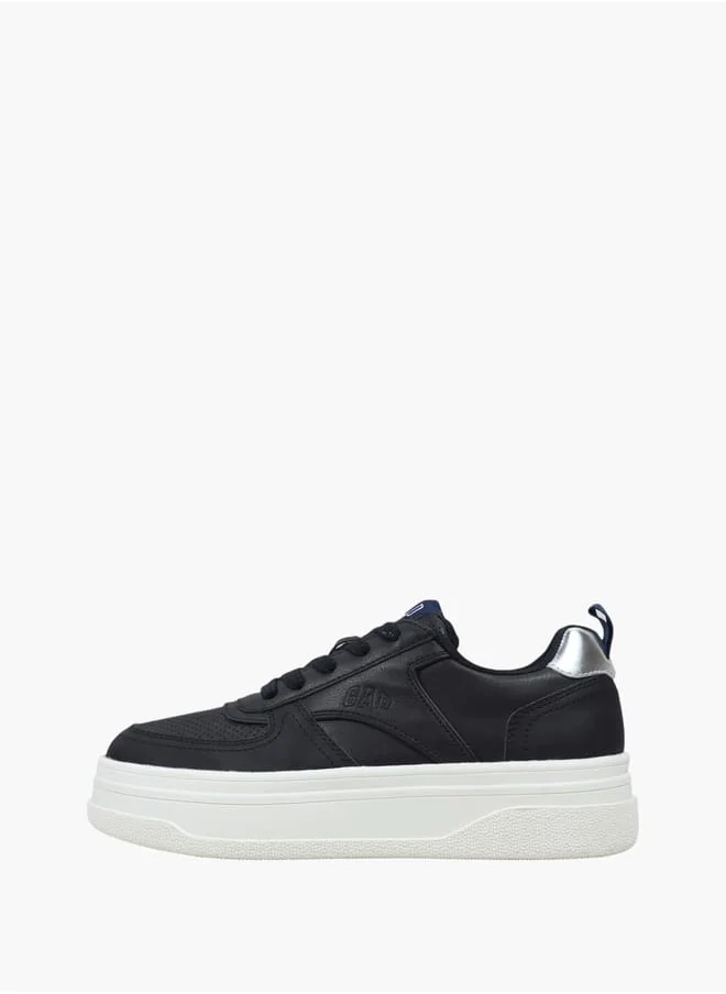 GAP Women's Panelled Sports Shoes with Lace-Up Closure - PARADISE