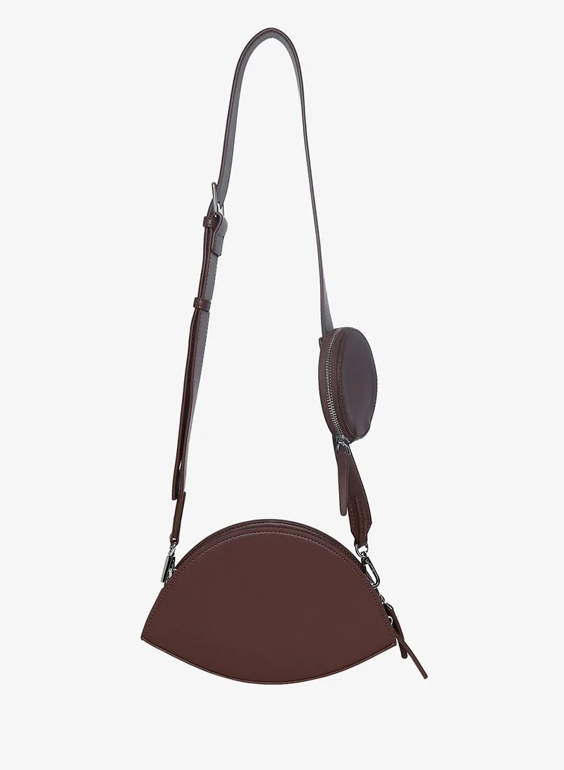 Haute Sauce Lana Brown Cross Body Bag