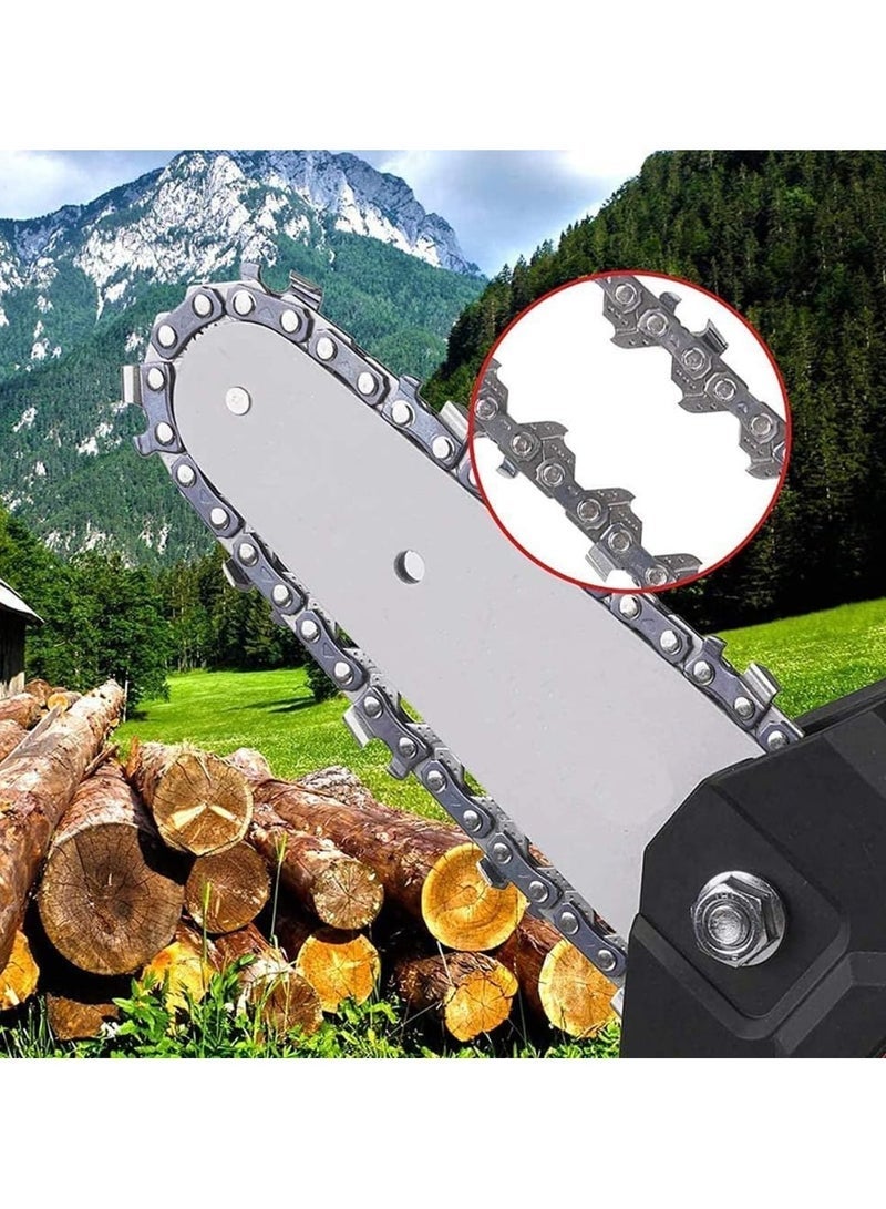 Gulf Trend Cordless Chainsaw One Hand 6 Inch Small Chain Saw With 21V Rechargeable Battery Portable Cutting Tool For Tree Branch Trimming Wood Gardening Mini Electric Chainsaw Kit, Adjustable Speed - Image 4
