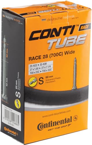 Continental 60mm Presta Valve Tube, Black, 700 x 25-32cc - Image 5