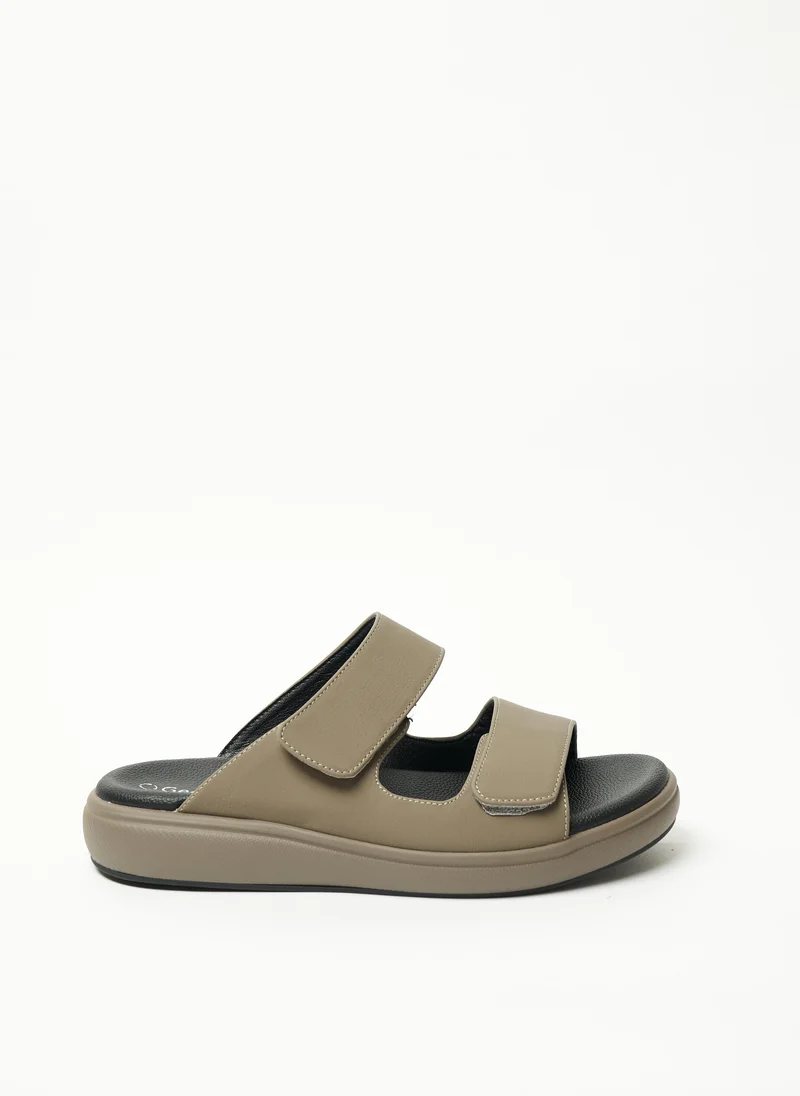 جيومني Geoomnii Mens Arabic Sandals Beige