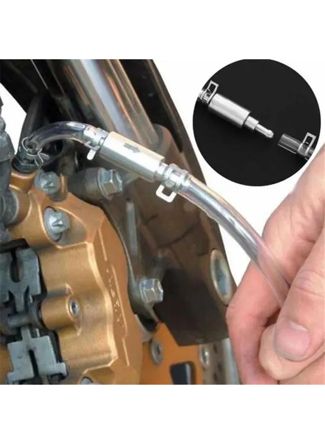 Transparent Hydraulic Clutch Brake Bleeder One Way Valve Tube Adapter Kit - Image 1