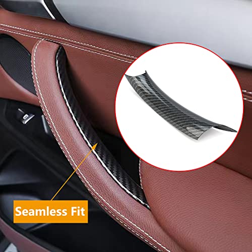 GEATaaT Door Pull Handle Covers Compatible with BMW X5 Series F15/F85 2014-2018, BMW X6 Series F16/F86 2015-2018(3PCS)(Carbon Fiber) - Image 4