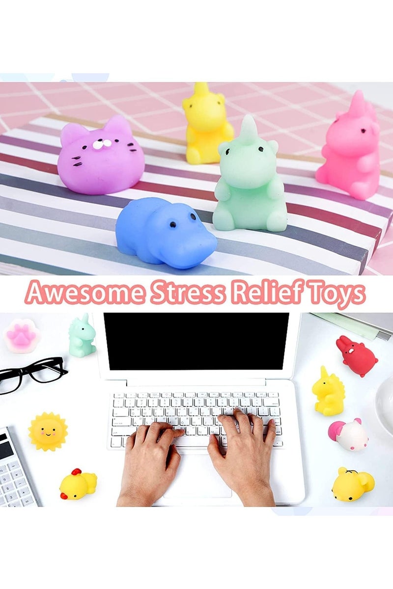 Halamodo مجموعة من 36 لعبة حيوانات صغيرة مضغوطة – ألعاب مساعدة للاسترخاء وتقليل التوتر - Image 3