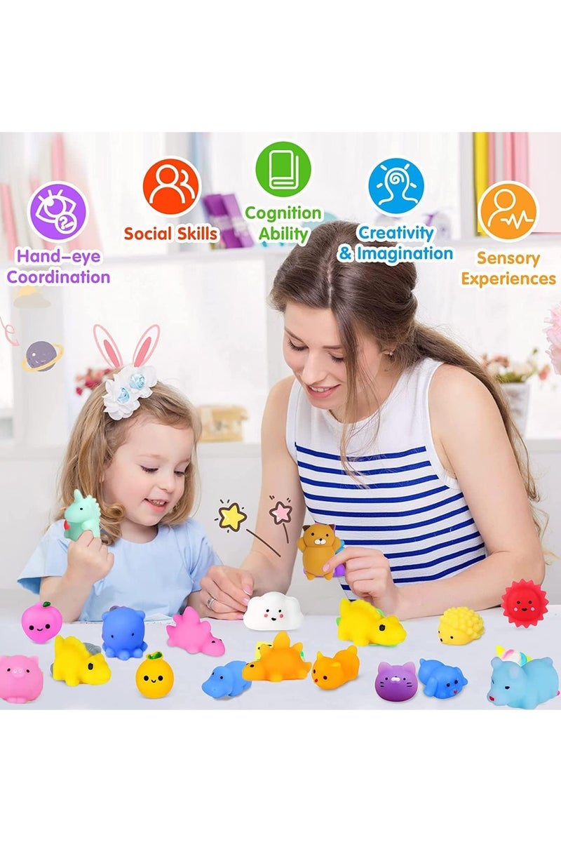 Halamodo مجموعة من 36 لعبة حيوانات صغيرة مضغوطة – ألعاب مساعدة للاسترخاء وتقليل التوتر - Image 4