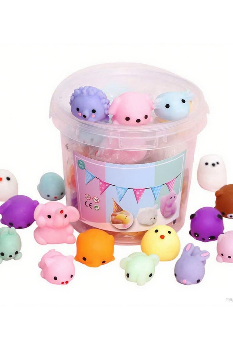 Halamodo مجموعة من 36 لعبة حيوانات صغيرة مضغوطة – ألعاب مساعدة للاسترخاء وتقليل التوتر - Image 1