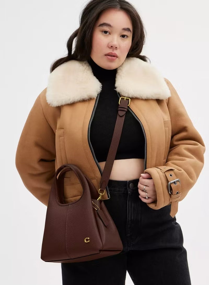 كوتش اوت ليت حقيبة كتف كوتش لانا النسائية ٢٣، حقيبة توت نسائية، حقيبة يد نسائية، حقيبة سفر نسائية، نحاسي/قيقبي - Image 1