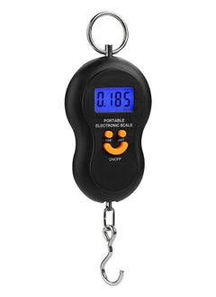 LAWAZIM Black Electronic Scale | Scale, Portable 200 Kg / 400 Lb Heavy Duty Digital Scales Lcd Display With Backlight For Home Farm Market Fishing Hunting  - Image 1