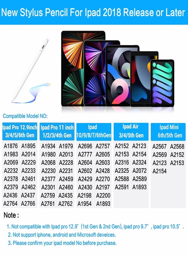 Yottn Stylus Pen for Apple iPad Pencil - iPad Pen A16 10th 9th 8th 7th 6th Gen for Apple Pencil 2nd Generation Compatible 2018-2025 iPad Pro M4 11-12.9 Inch iPad Air M2 M3 5th 4th 3rd Mini A17 6th 5th - Image 4