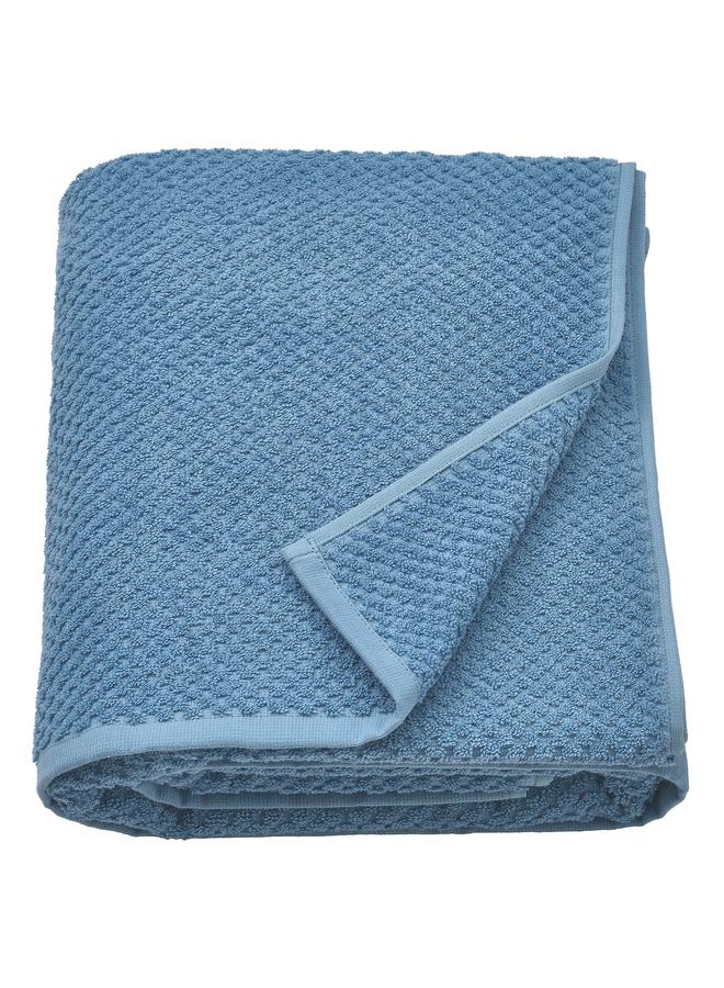 Bath sheet, dark grey-blue, 100x150 cm  - Image 1