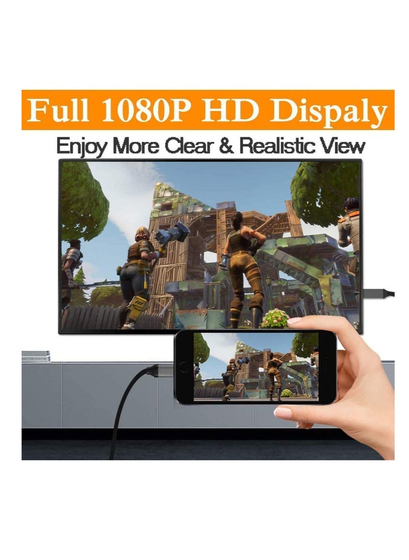 Ntech - NTECH Lightning to HDMI Cable Adapter Compatible With iPhone iPad MFi Certified Lightning Digital AV Adapter 1080p HDTV Connector Cable Compatible For iPhone 13/12/11/XS/X/8/7 to TV Projector - Image 1