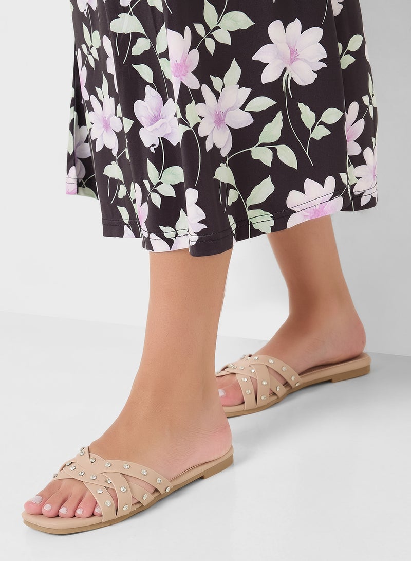 Ginger Studded Flat Sandal - Image 5