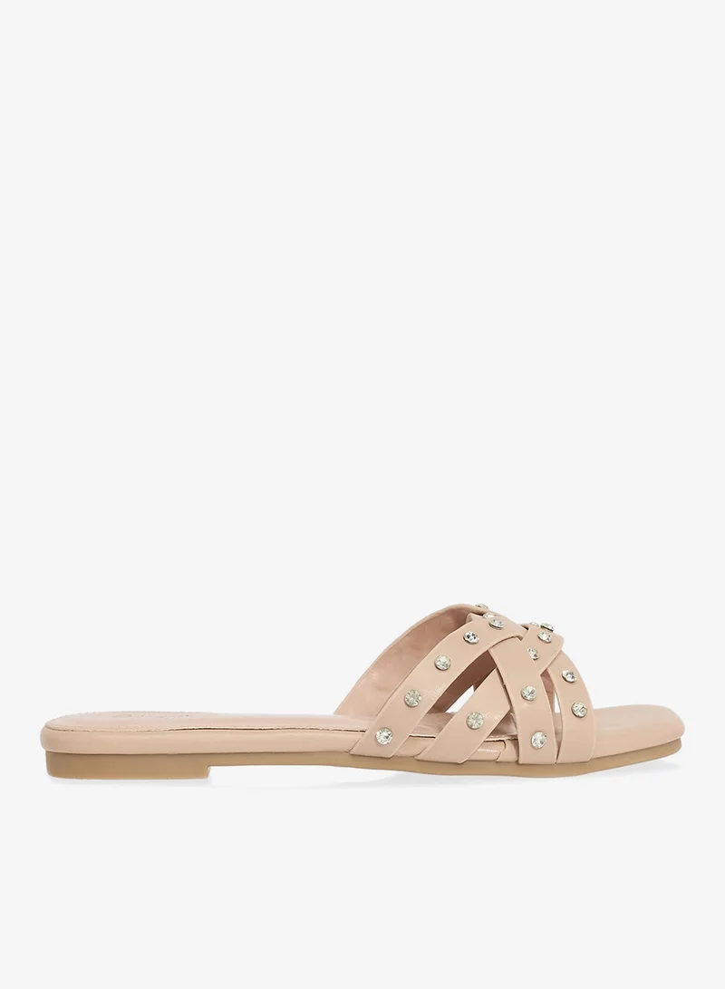 Ginger Studded Flat Sandal