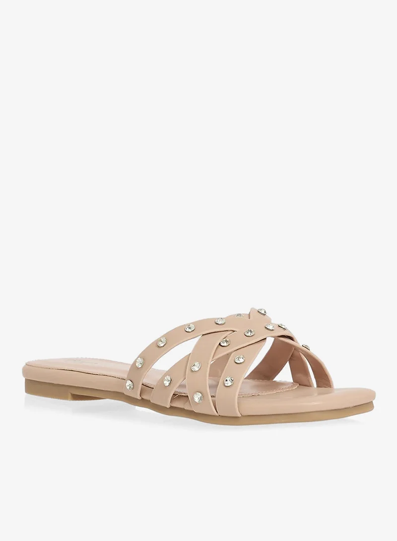 Ginger Studded Flat Sandal