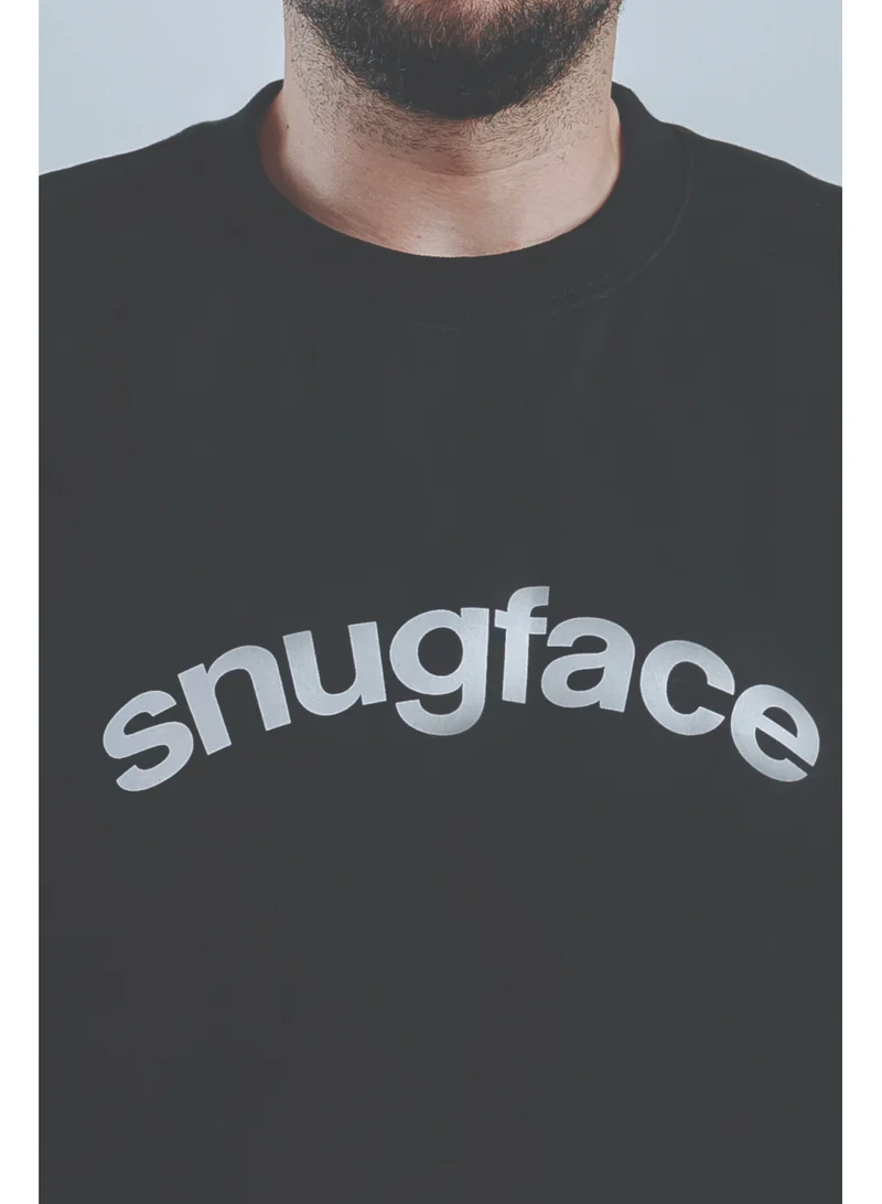 Snugface Snugface The Hooshee Oversized Tshirts, Black, SF15-1BLK, Size-L