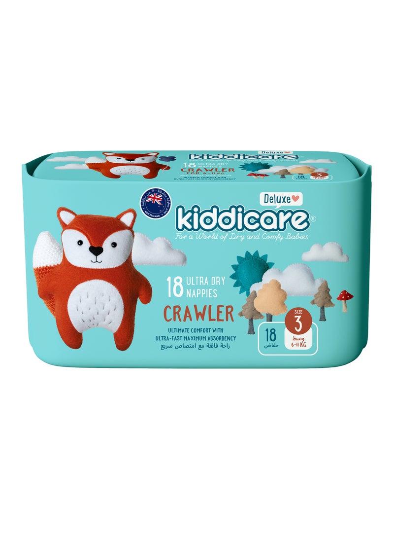 Kiddicare Deluxe Crawler Diapers Size 3 - Image 1