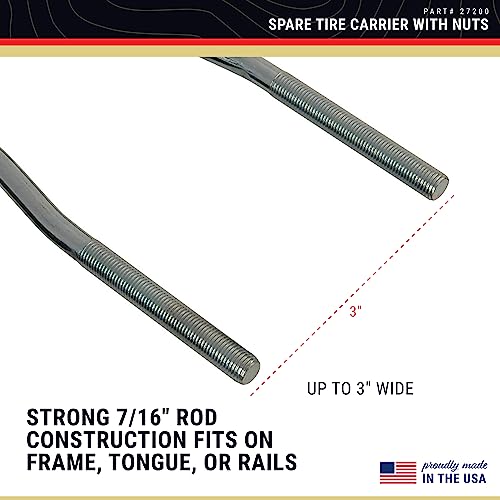 CE Smith - U-Bolt Spare Tire Carrier - Durable Zinc-Plated Boat Accessories - 8-3/4" (27200) - Image 2