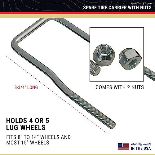 CE Smith - U-Bolt Spare Tire Carrier - Durable Zinc-Plated Boat Accessories - 8-3/4" (27200) - Image 4