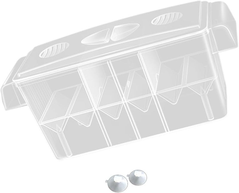 ثلاث غرف نوم حوض تربية معلق حوض أسماك صندوق عزل حاضنة صندوق تفريخ واضح صندوق تفريخ جدار قابل للفصل - Image 2