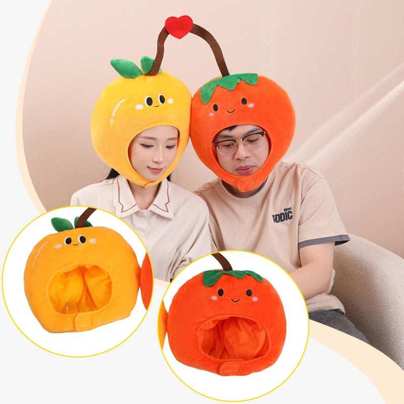 Orange Cartoon Fruit Headband Hat Halloween Costume Prop Funny Lightweight - Image 5