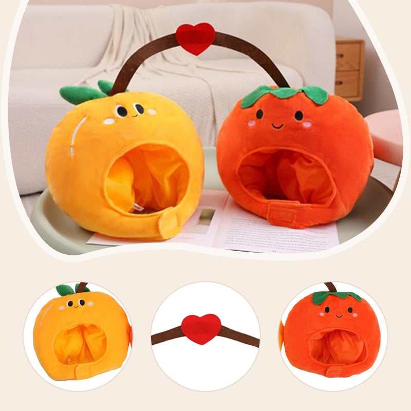 Orange Cartoon Fruit Headband Hat Halloween Costume Prop Funny Lightweight - Image 3