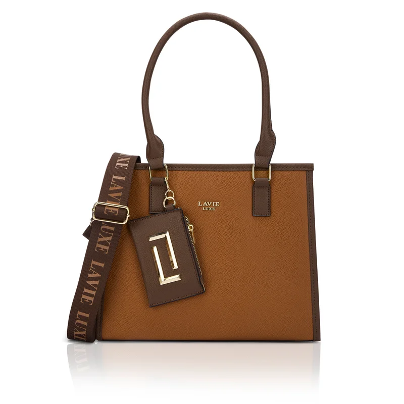 Lavie Luxe Duo Quad medium Satchel (Tan)