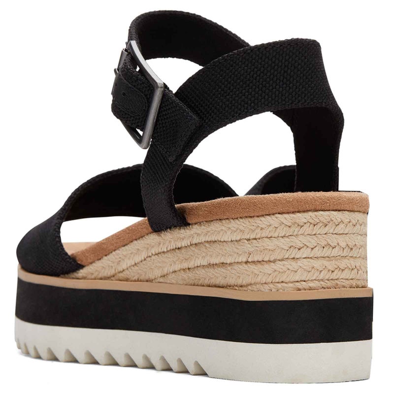 TOMS Women's, Diana Sandal Black 8 M - Image 3