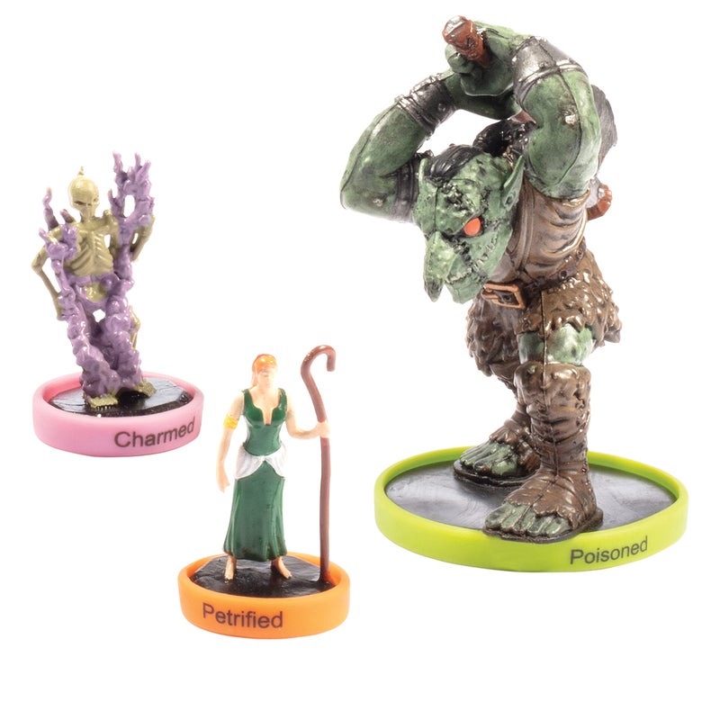 Monster Protectors DND Flexible Status Effect Markers - 120 Rings  24 Different Conditions- ONLY Brand that Fits Large and Standard Minis- For Dungeons Dragons Miniatures  Pathfinder & RPG Games- Easy Slides Under Bases  - Image 3