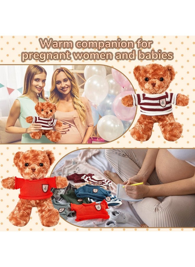 Sratte Sratte 8 Pcs Doll Clothes Bear Clothes Cute Stuffed Animal Doll Accessories Plush Toy Clothes Bear Sweater Outfit Fit Most 14-18 Inch Bears Animal Plush Dolls Stuffed Toys  - Image 5