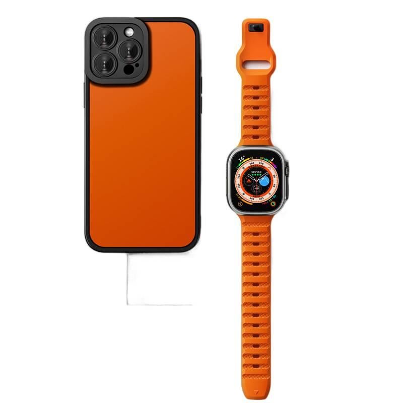 سوار ساعة ذكية باللون Starlight قابل للتعديل سوار رياضي من السيليكون متوافق مع Apple Watch 42/44/45/49mm بملاءمة قابلة للتعديل وحزام بديل - Image 5