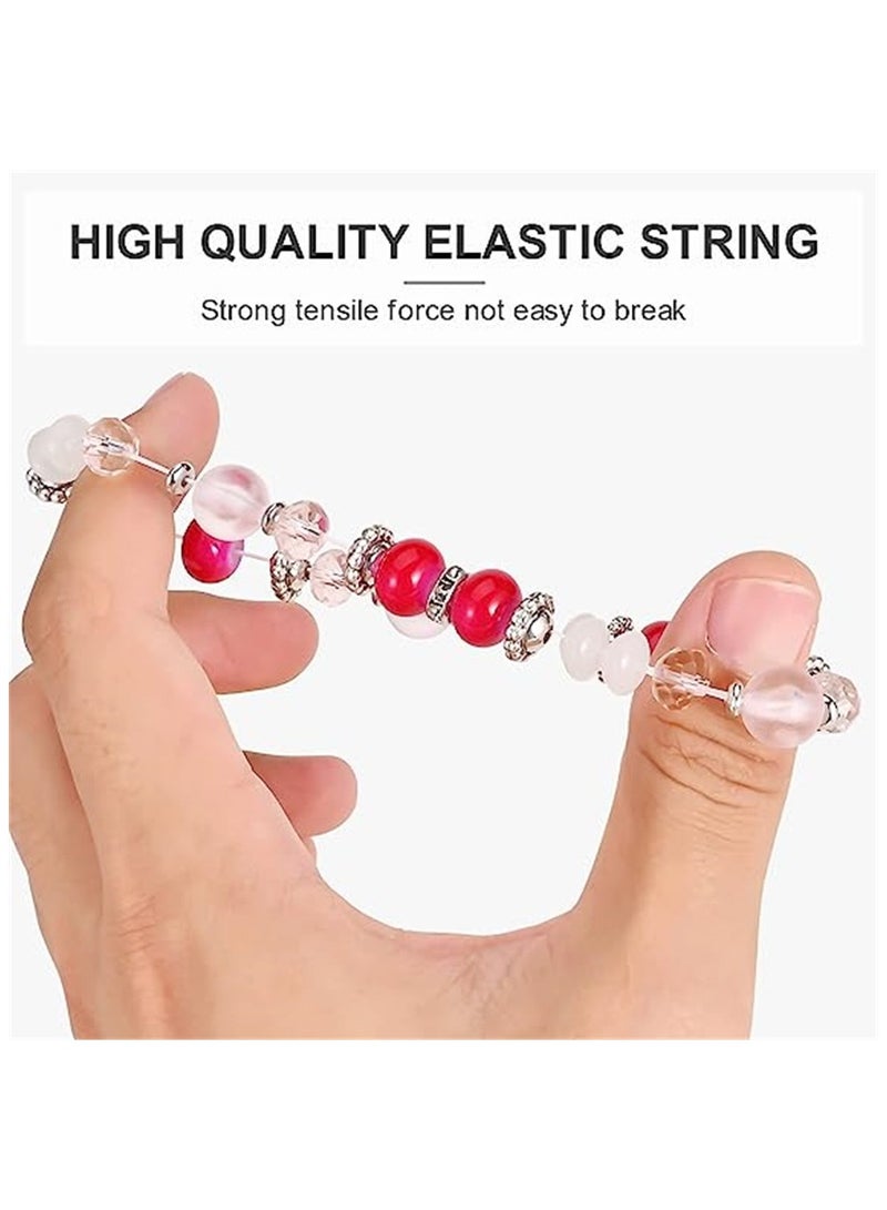 KASTWAVE Layered Crystal Bracelet 6 Pcs Elephant Bohemian Bracelet Sets for Women Stackable Bead Bracelets for Women Temperament Layered Bead String Elastic Bracelet - Image 5
