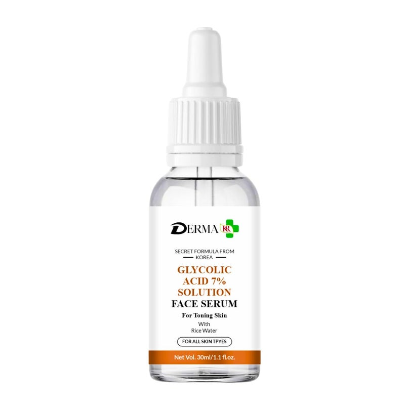 DERMAKR سيروم الوجه DERMA KR حمض الجليكوليك 7% للنساء والرجال 30 مل - Image 1