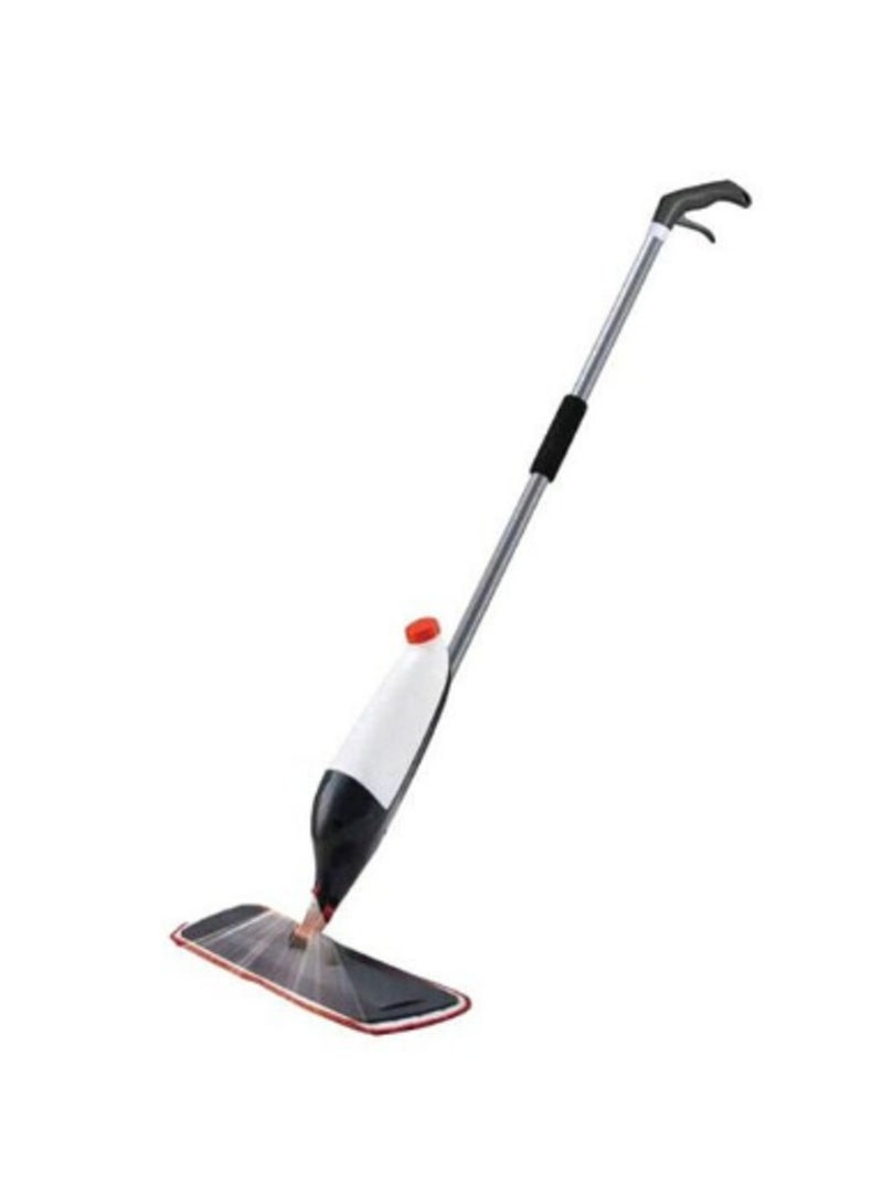 Spray Mop With Microfiber Cleaning Cloth White/Black/Silver - Image 1